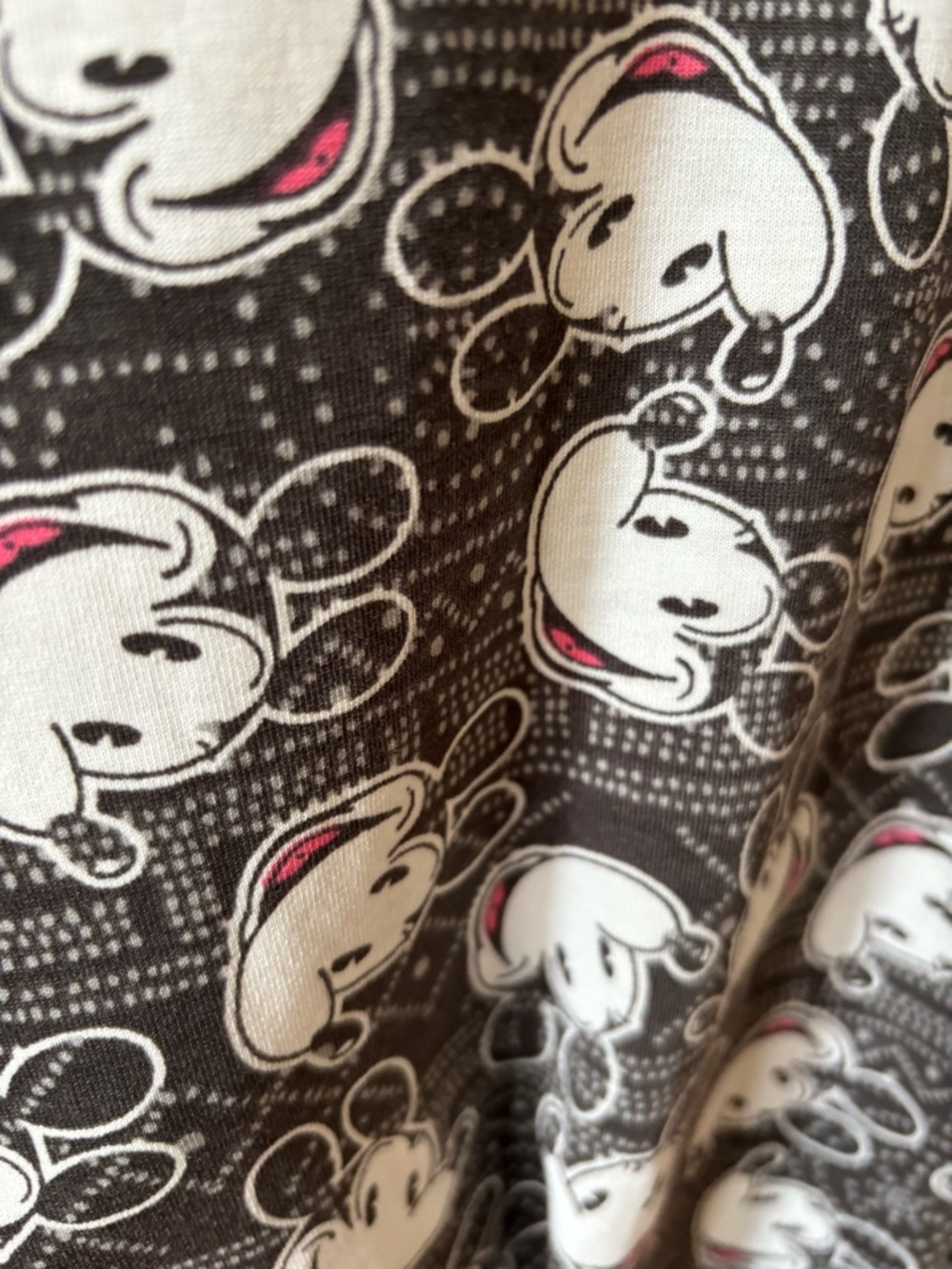 LuLaRoe Gray Paisley High-Low Dress - Picture 5 of 6